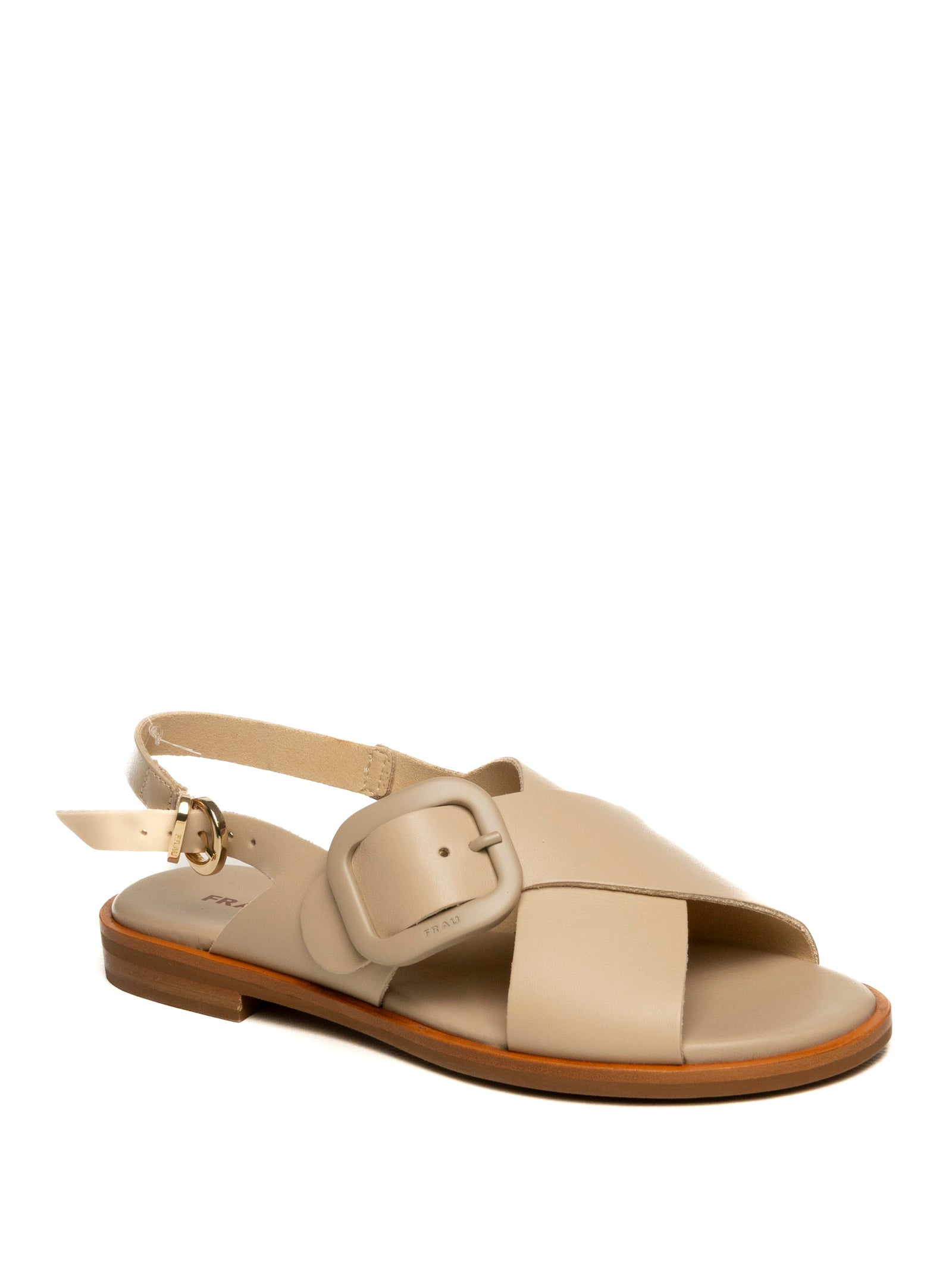 FRAU Sandalo pelle off white 85M6 LONDON-OYSTER 