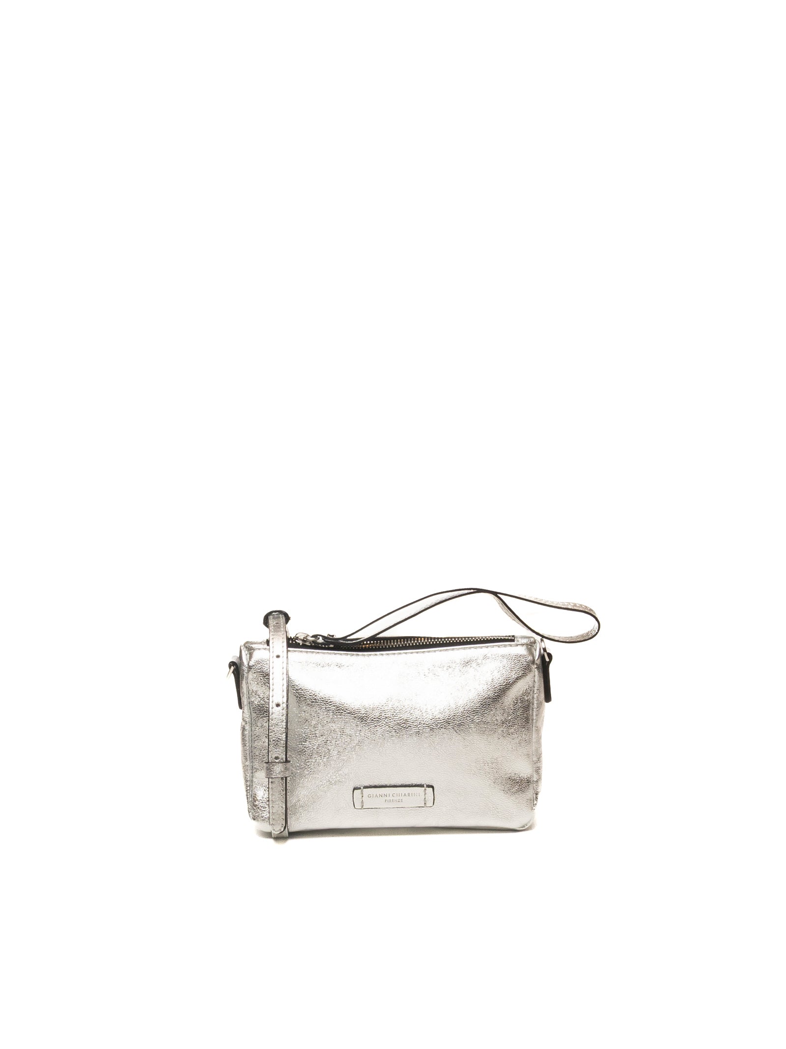 GIANNI CHIARINI borsa mini nora pouch argento 10224 NORA POUCH-359 