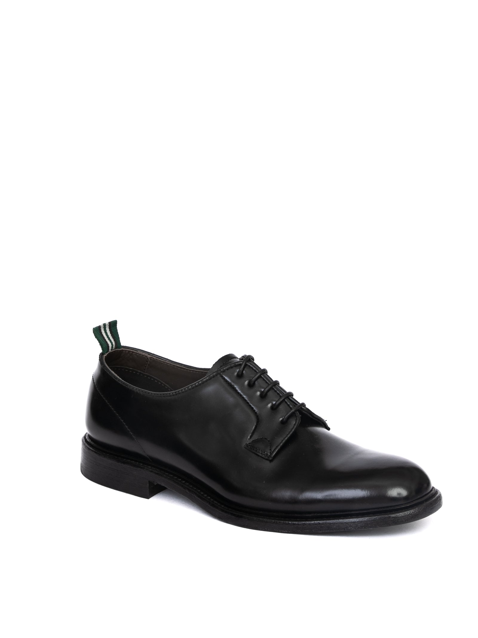 GREEN GEORGE Stringata derby polished nero 3029 POLISHED-NERO 