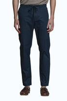 IMPURE pantalone cotone blu AXEL POPELINE-C01 