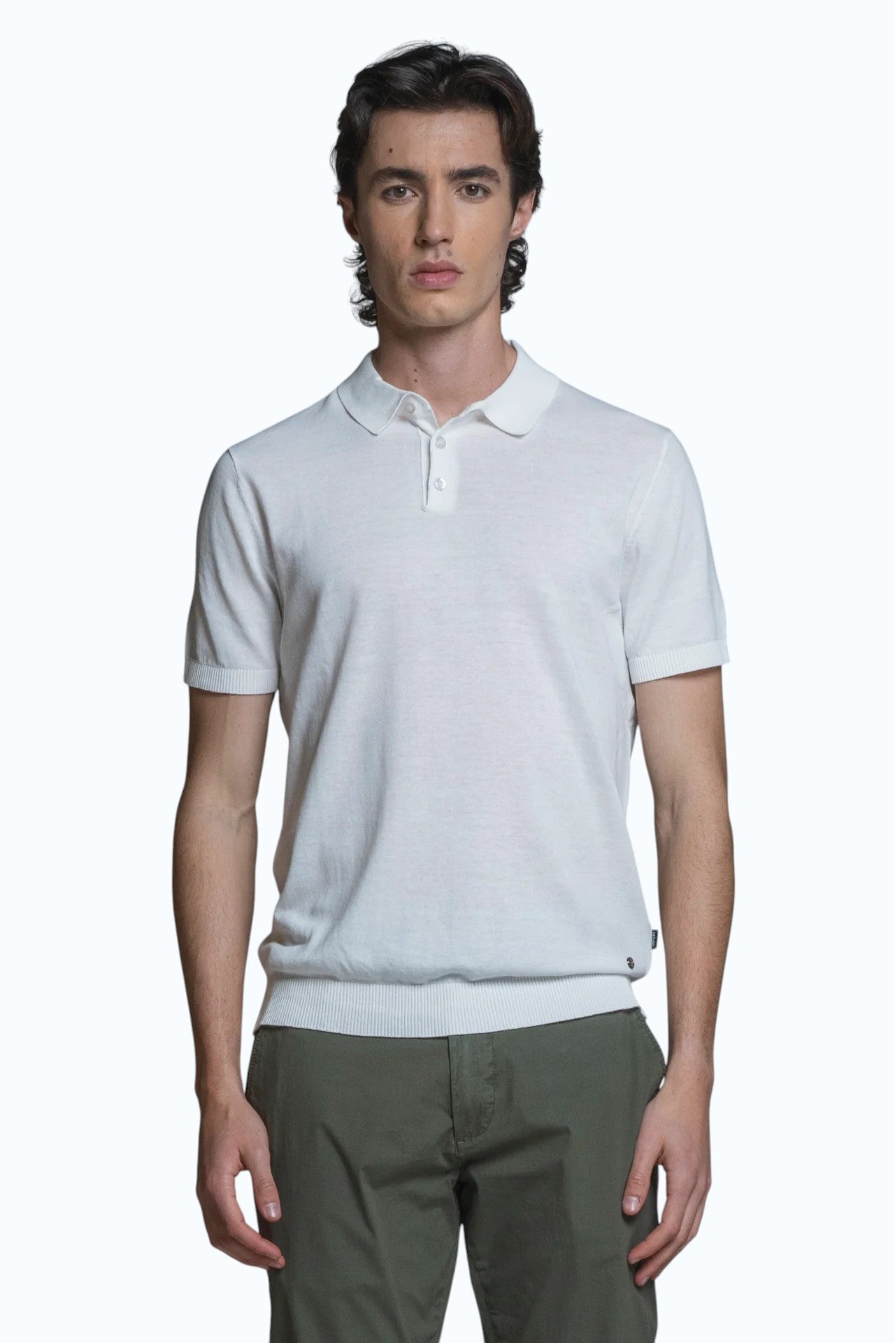 IMPURE polo cotone bianca JOYCE COTONE-C24 
