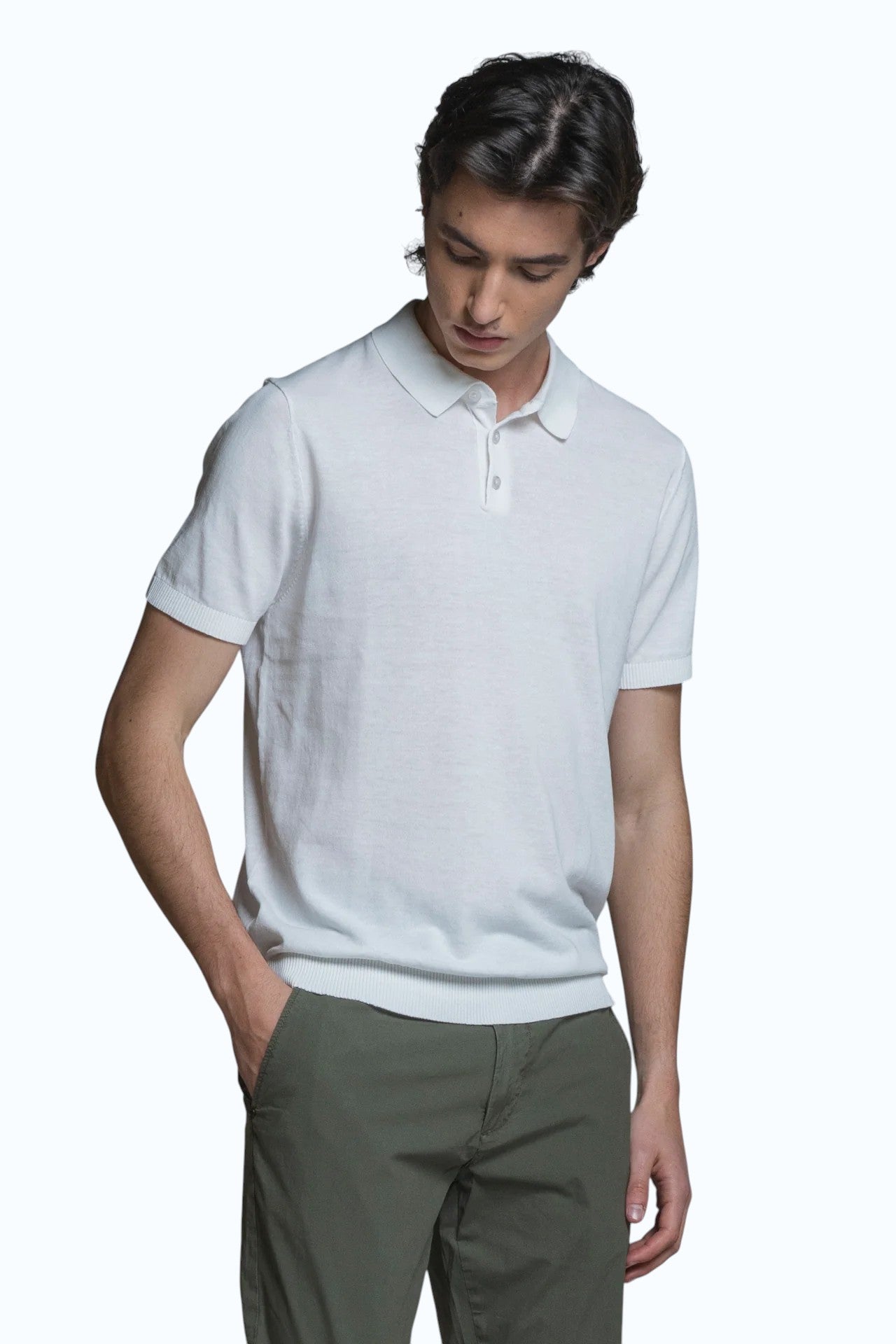 IMPURE polo cotone bianca JOYCE COTONE-C24 