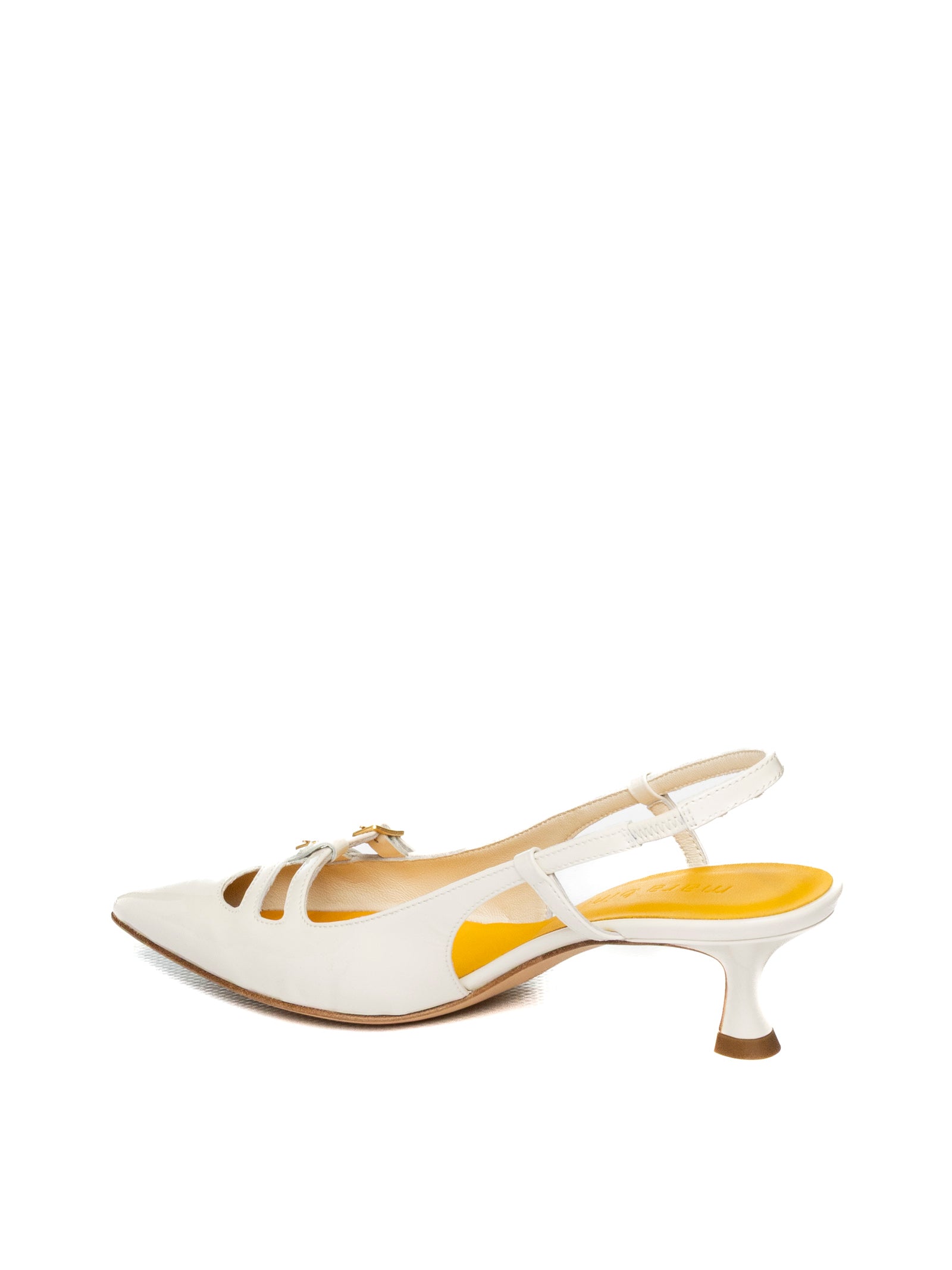 MARA BINI chanel vernice bianco U307 SPLENDOR-PANNA 
