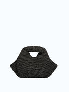 ME FUI Borsa a mano rafia nero SW0065BK RAFIA-BLACK 