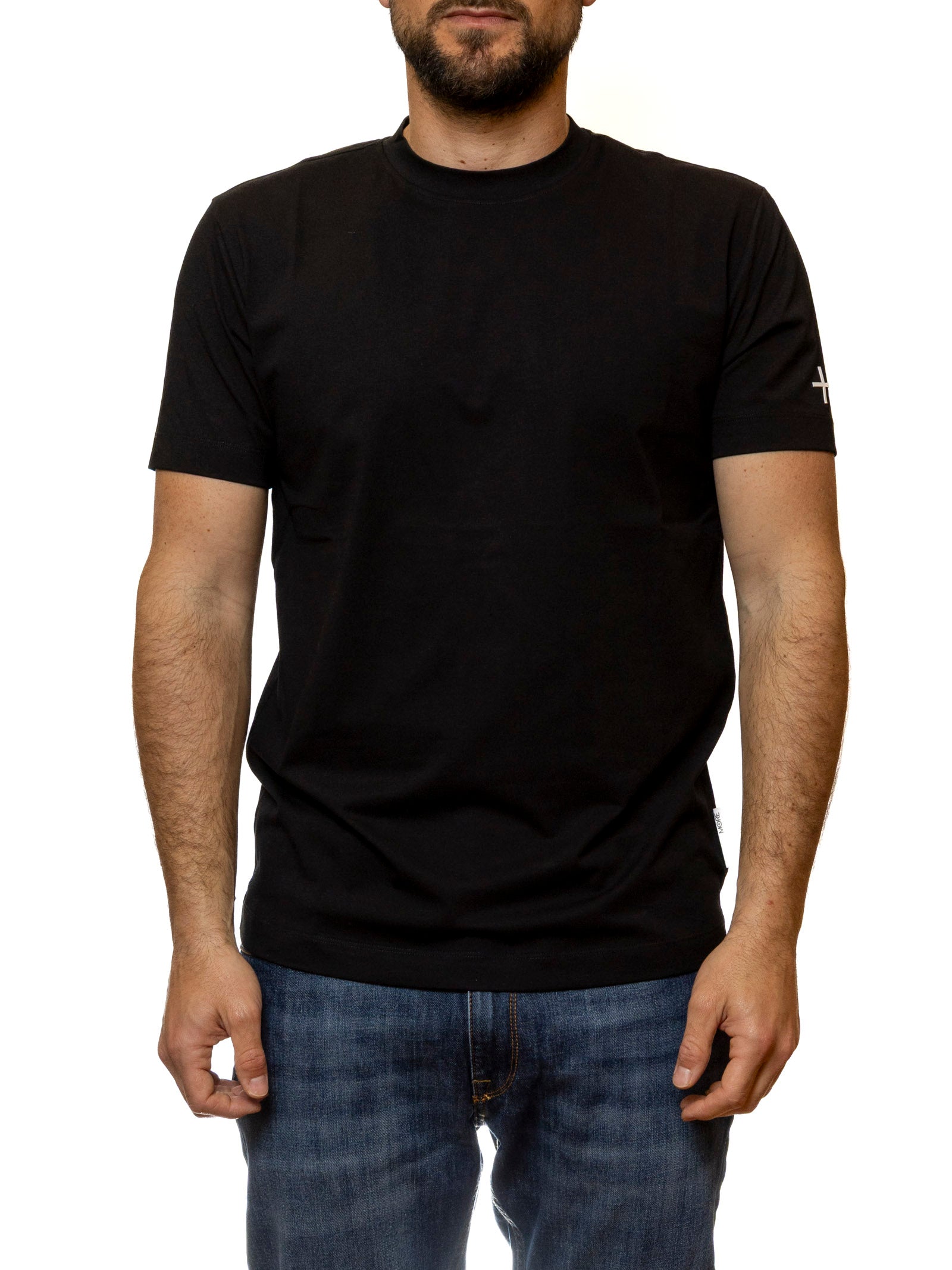 MORE t-shirt cotone nero DANIEL COTONE-NERO 