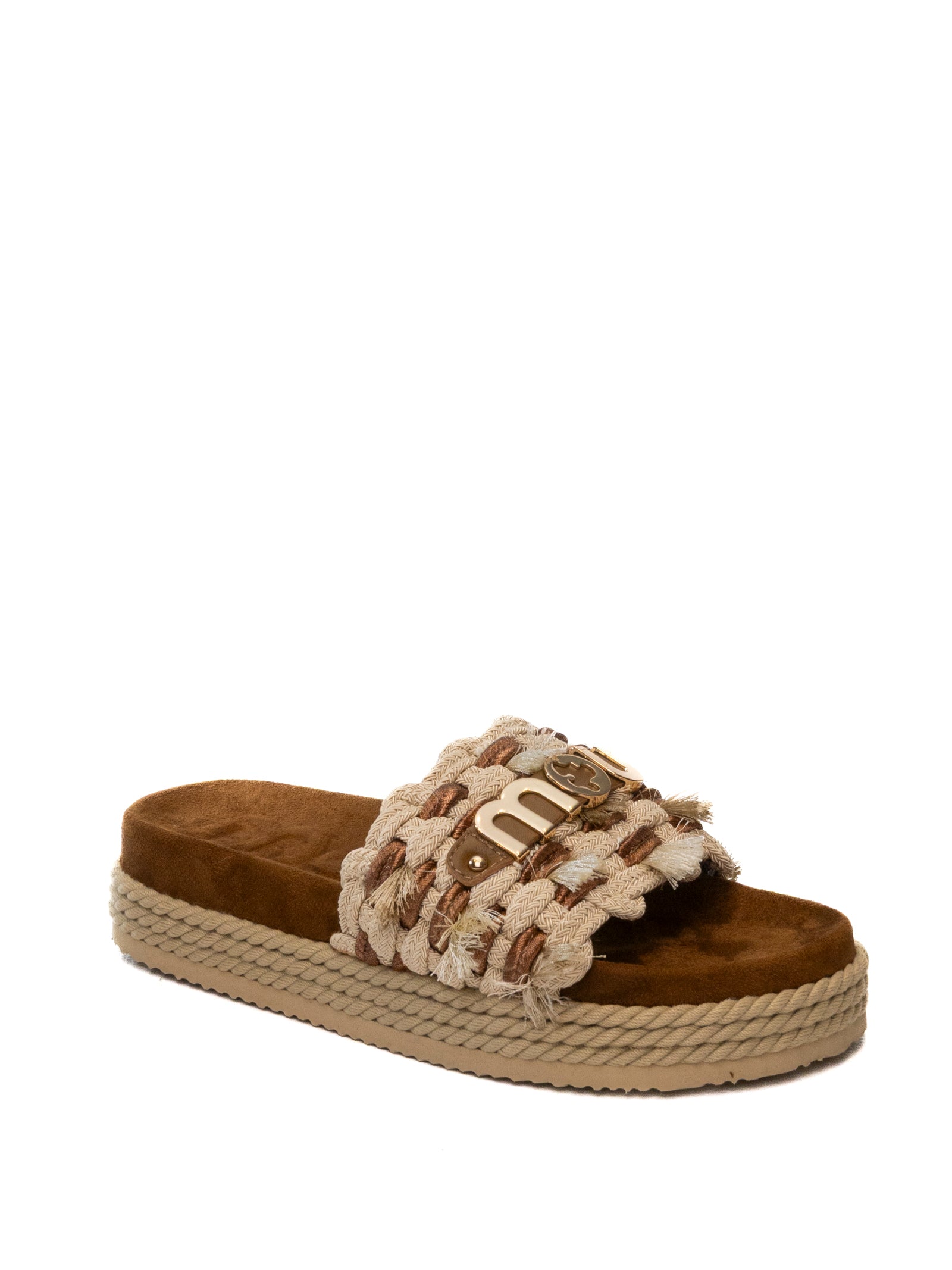 MOU Sandalo frange beige 451008K ROPE-BEIGE 