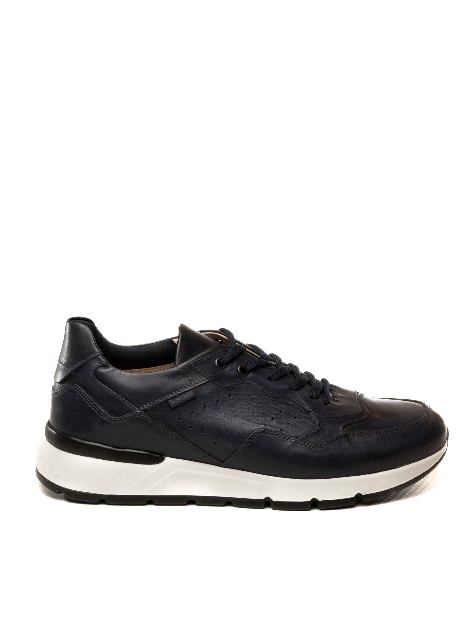 NERO GIARDINI Sneaker pelle blu E500640 DELAVATO-INCANTO 