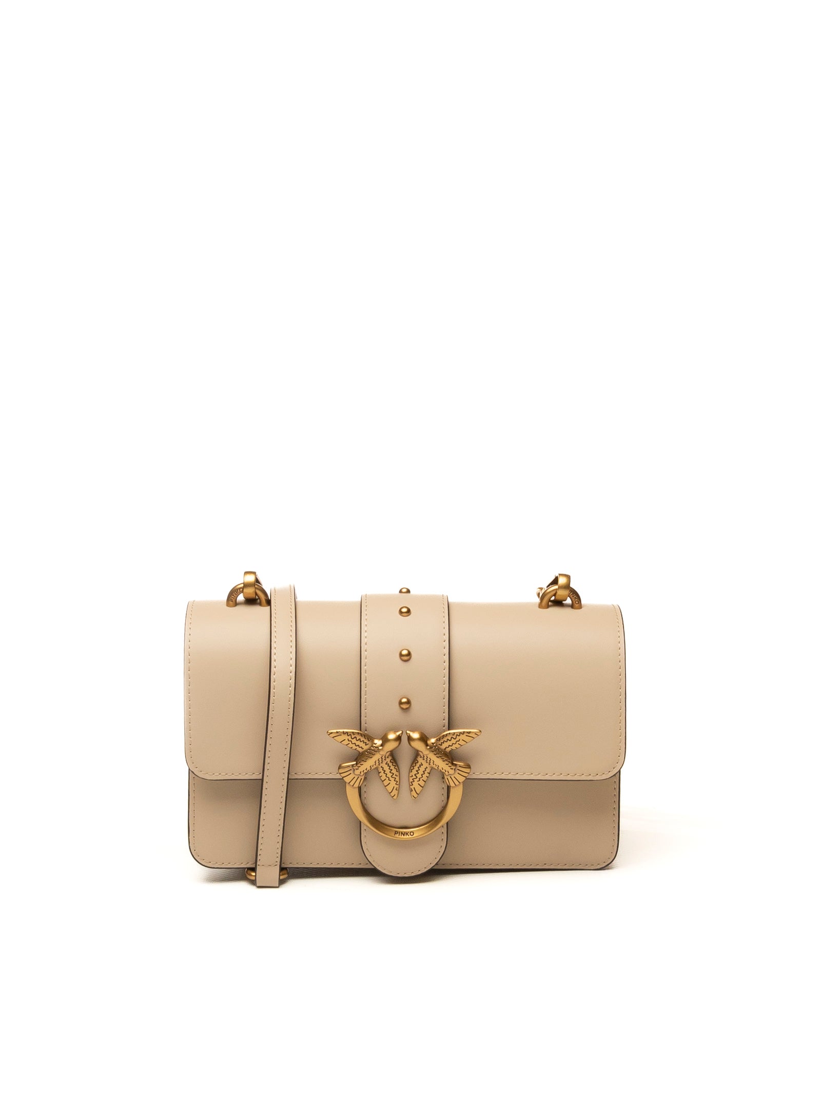 PINKO borsa a spalla love one mini beige/oro 105856-AOF1 LOVE ONE MINI-C50Q 