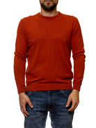 QB24 girocollo cotone arancione 0126122 COTONE-ARANCIO 