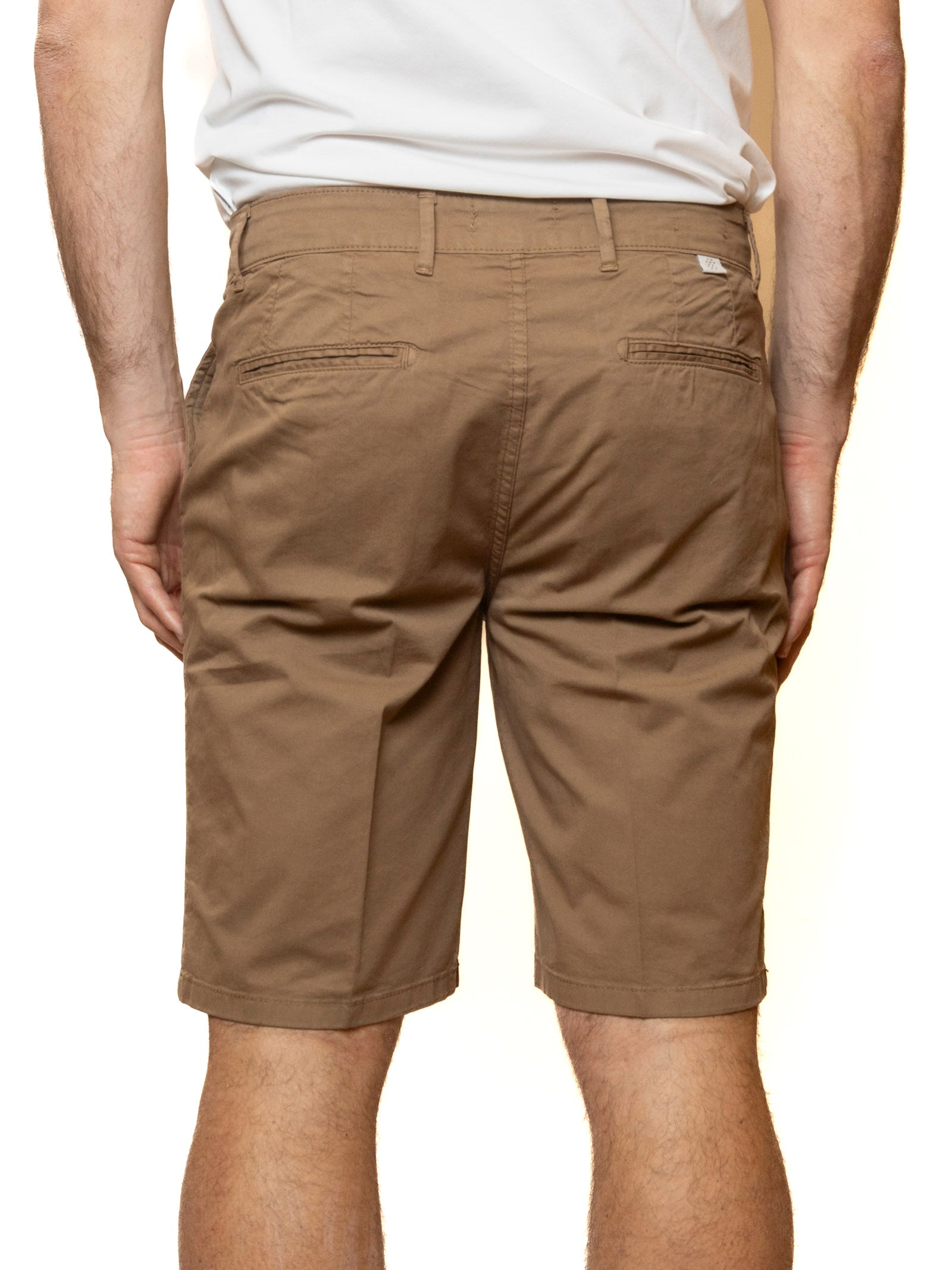 QB24 bermuda cotone beige 0126148 COTONE-BEIGE 