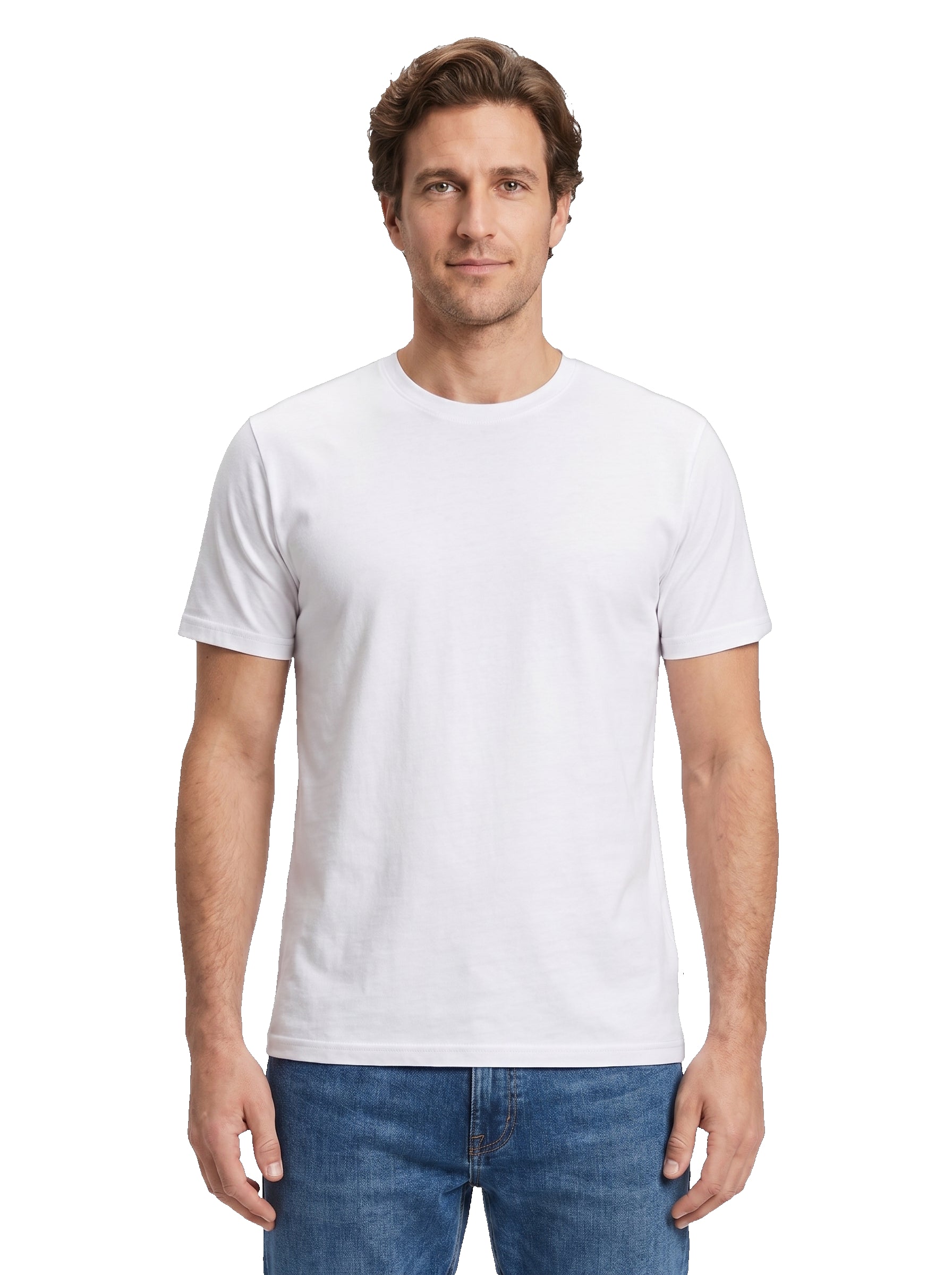 QB24 t-shirt cotone bianca 0126229 COTONE-WHITE 