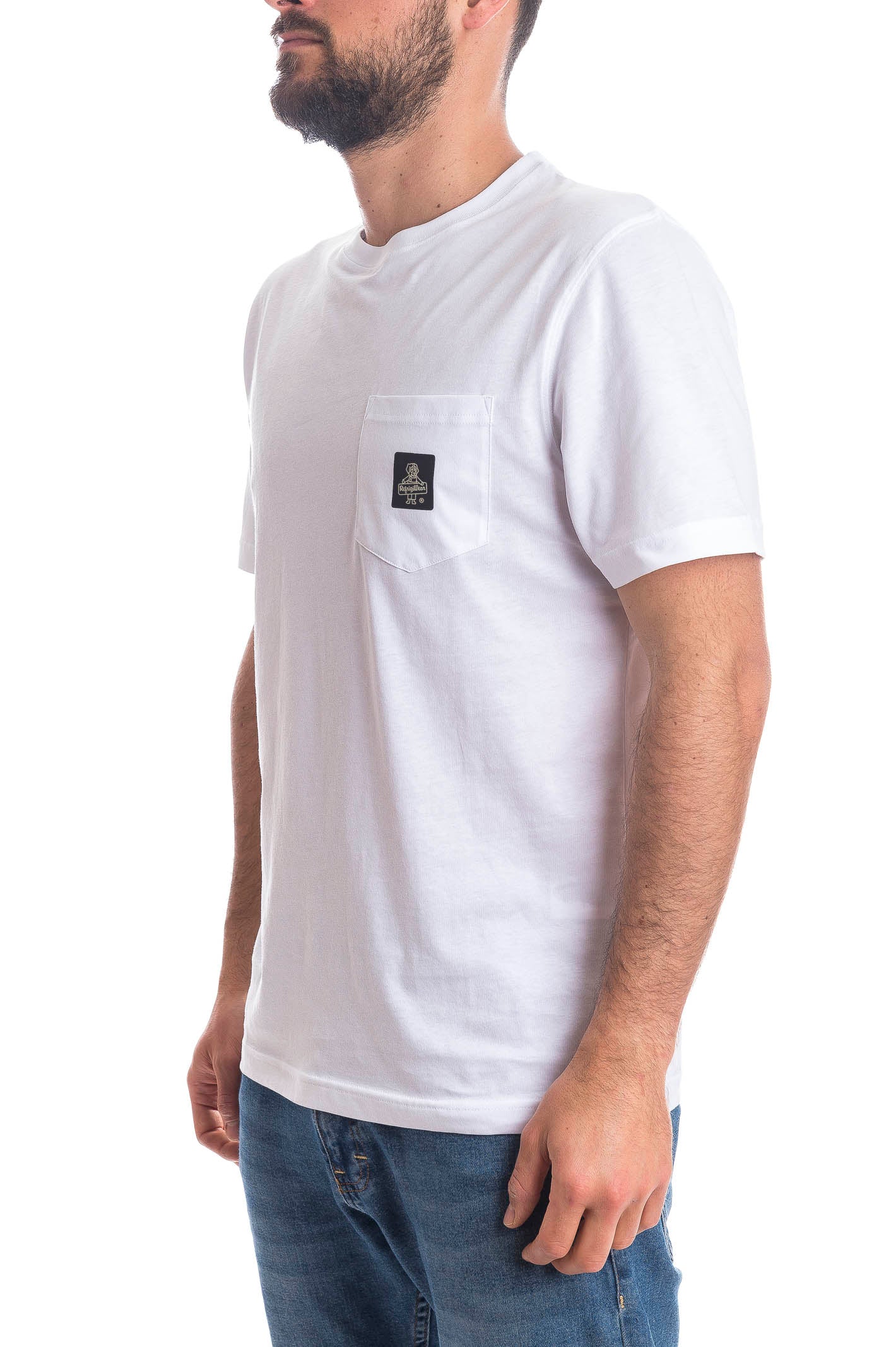 REFRIGIWEAR girocollo cotone bianco T22600 PIERCE-A00010 