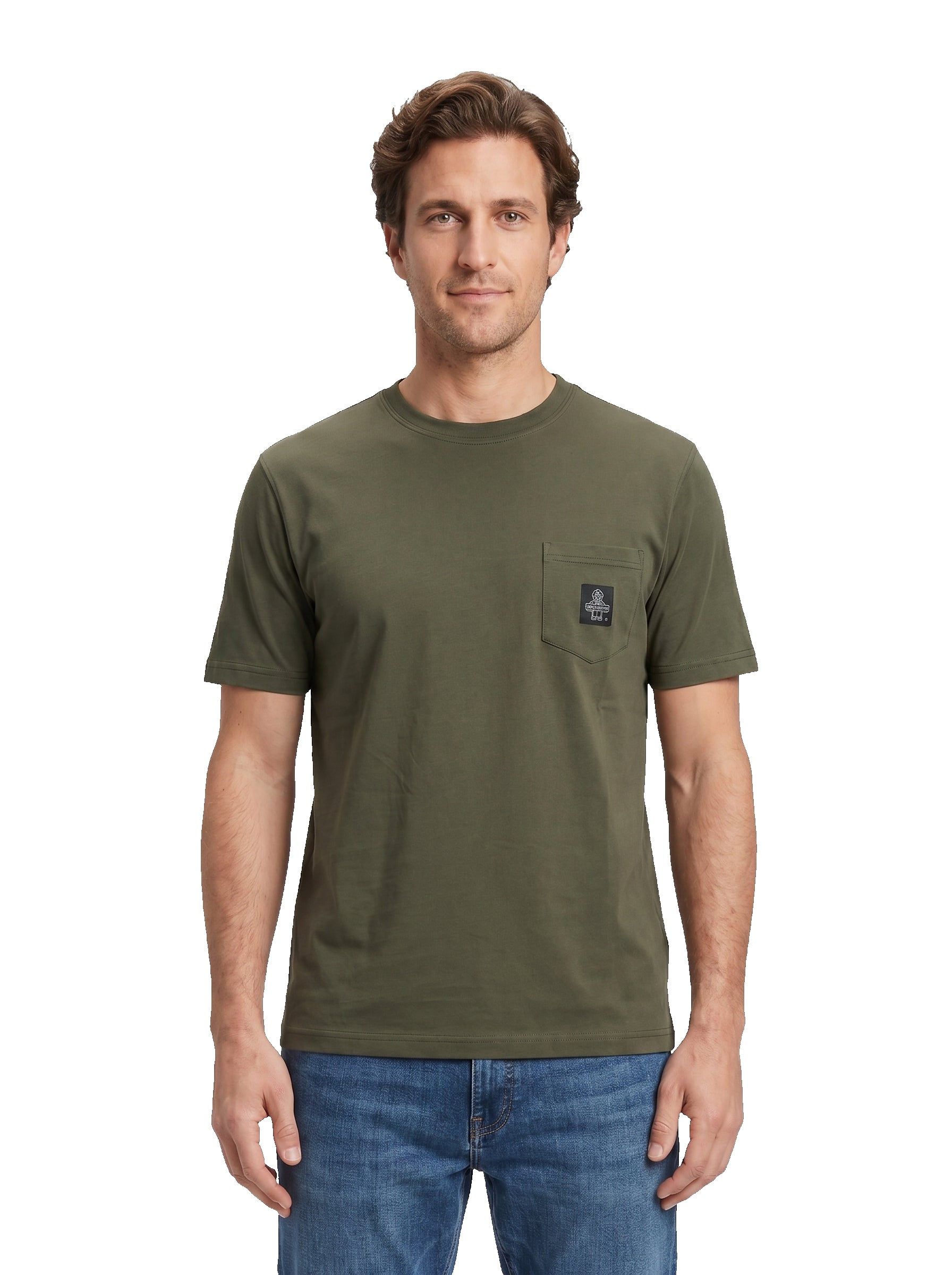 REFRIGIWEAR girocollo cotone verde T22600 PIERCE-E00312 