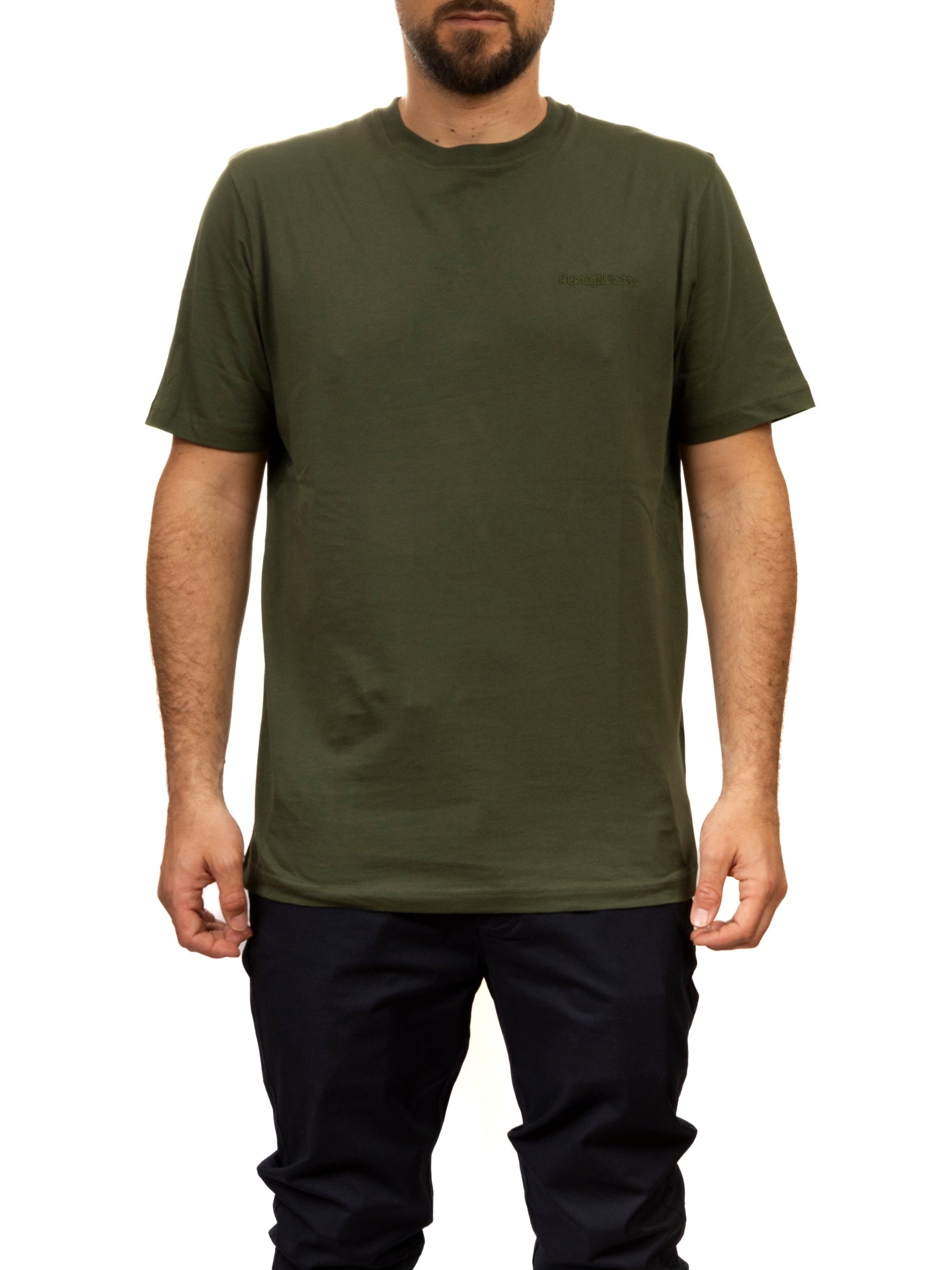 REFRIGIWEAR girocollo cotone verde T62800 HALEN-E00312 