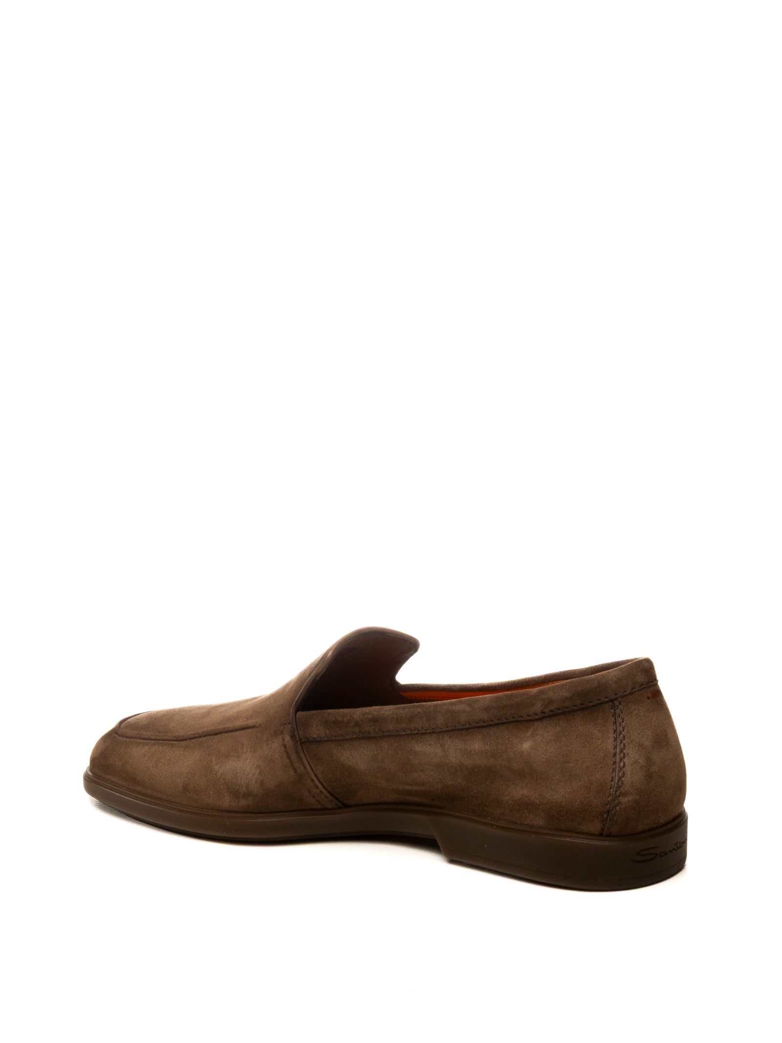 SANTONI Mocassino camoscio moro 18829 BROWN-M21 
