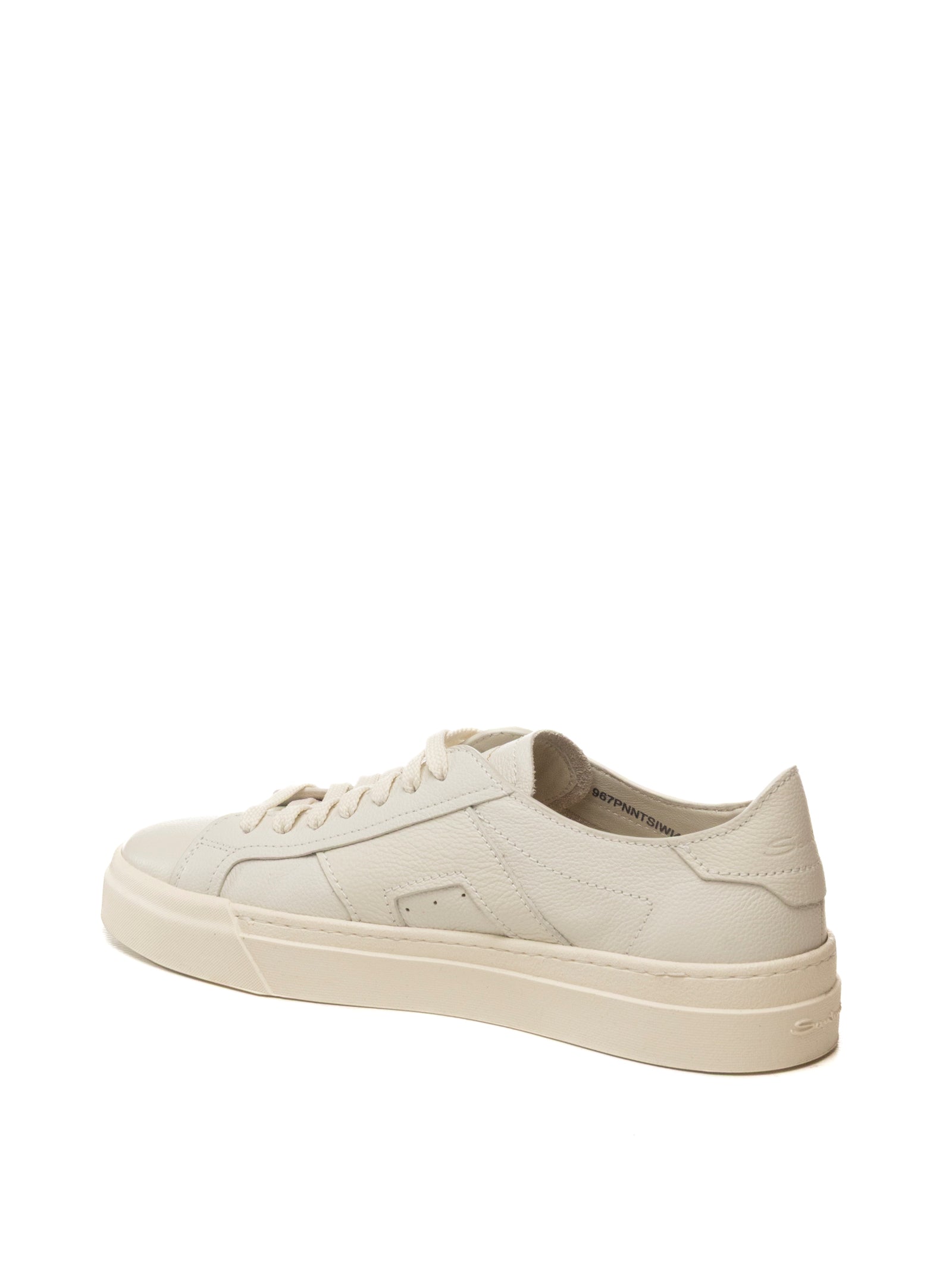 SANTONI Sneaker pelle bianco 21967 WHITE-148 