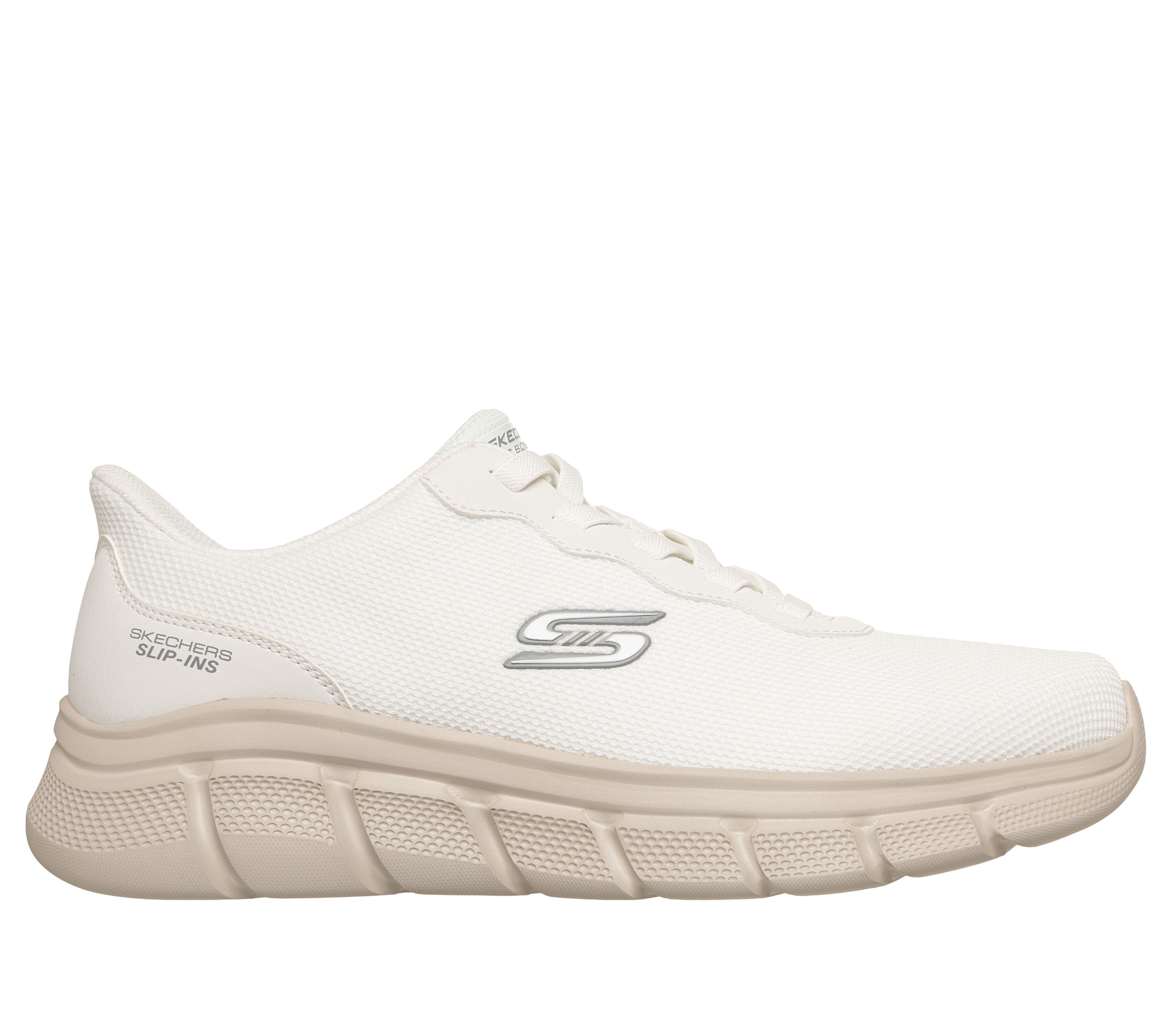 SKECHERS Sneaker bob flex slip ins bianco 118113 BOBS B FLEX-WHT 