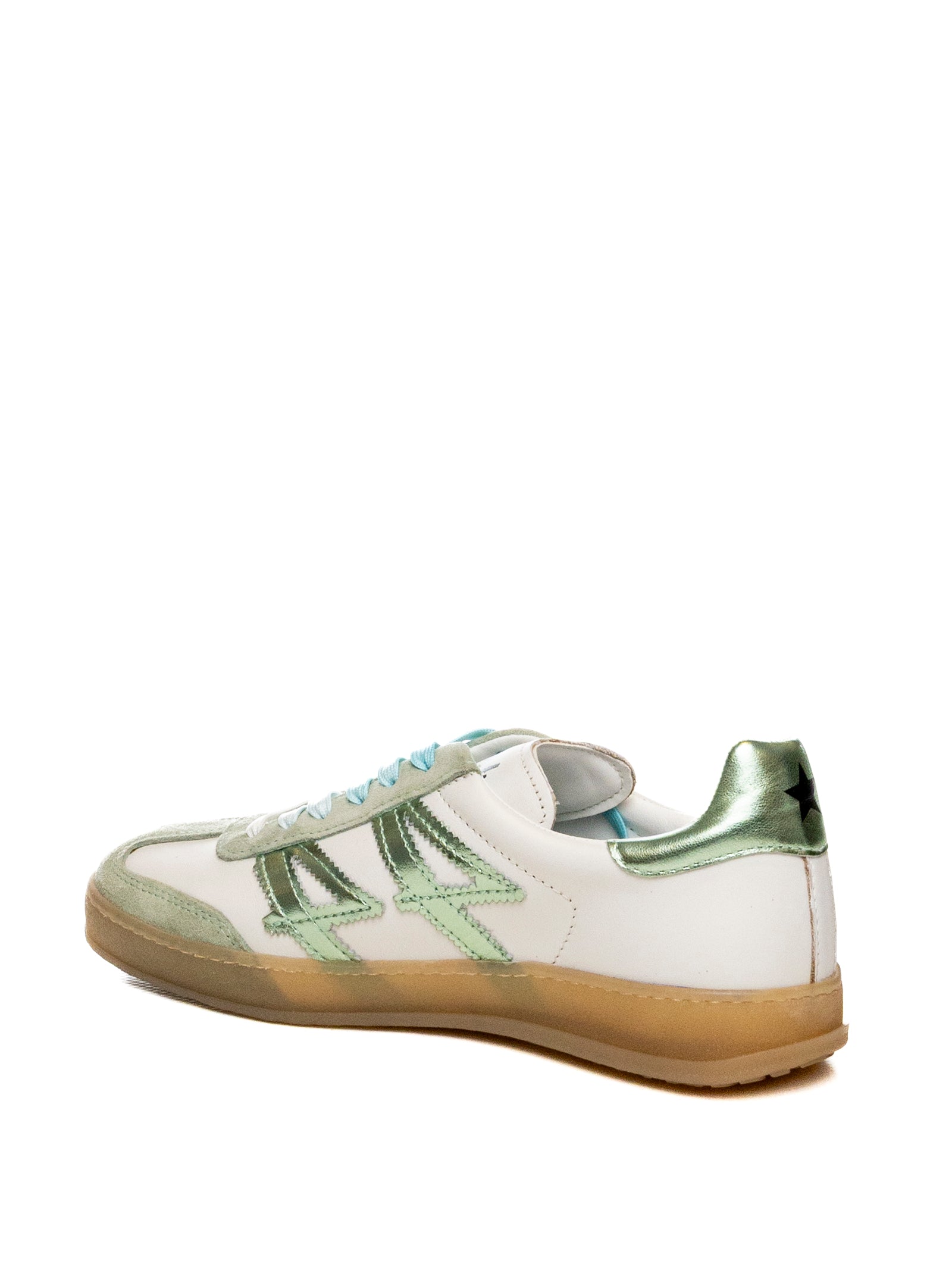 UP44 sneaker bianco/verde W16 PEL/SUE-BIA/VERDE 