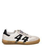UP44 sneaker bianco/nera W6 PEL/SUE-BIA/NERO 