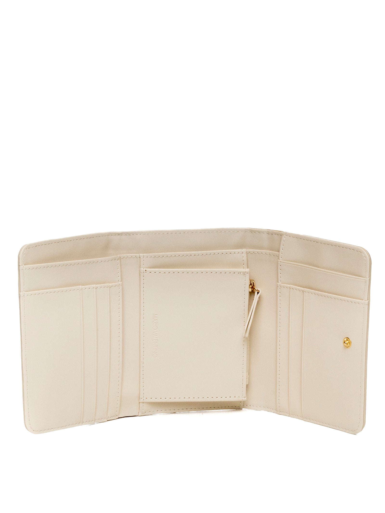 VALENTINO Portafogli pelle ecru VPS7LX43 BRIXTON-ECRU 