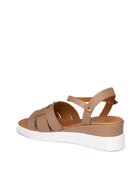 YUNA MARSELLA Sandalo pelle taupe FZ-318 VIT-TAUPE 