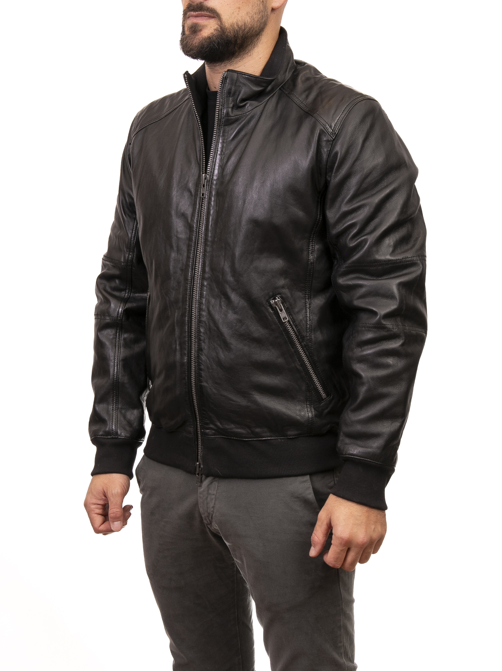 【本日特価】 black jacket eco-leather ジャケット・アウター