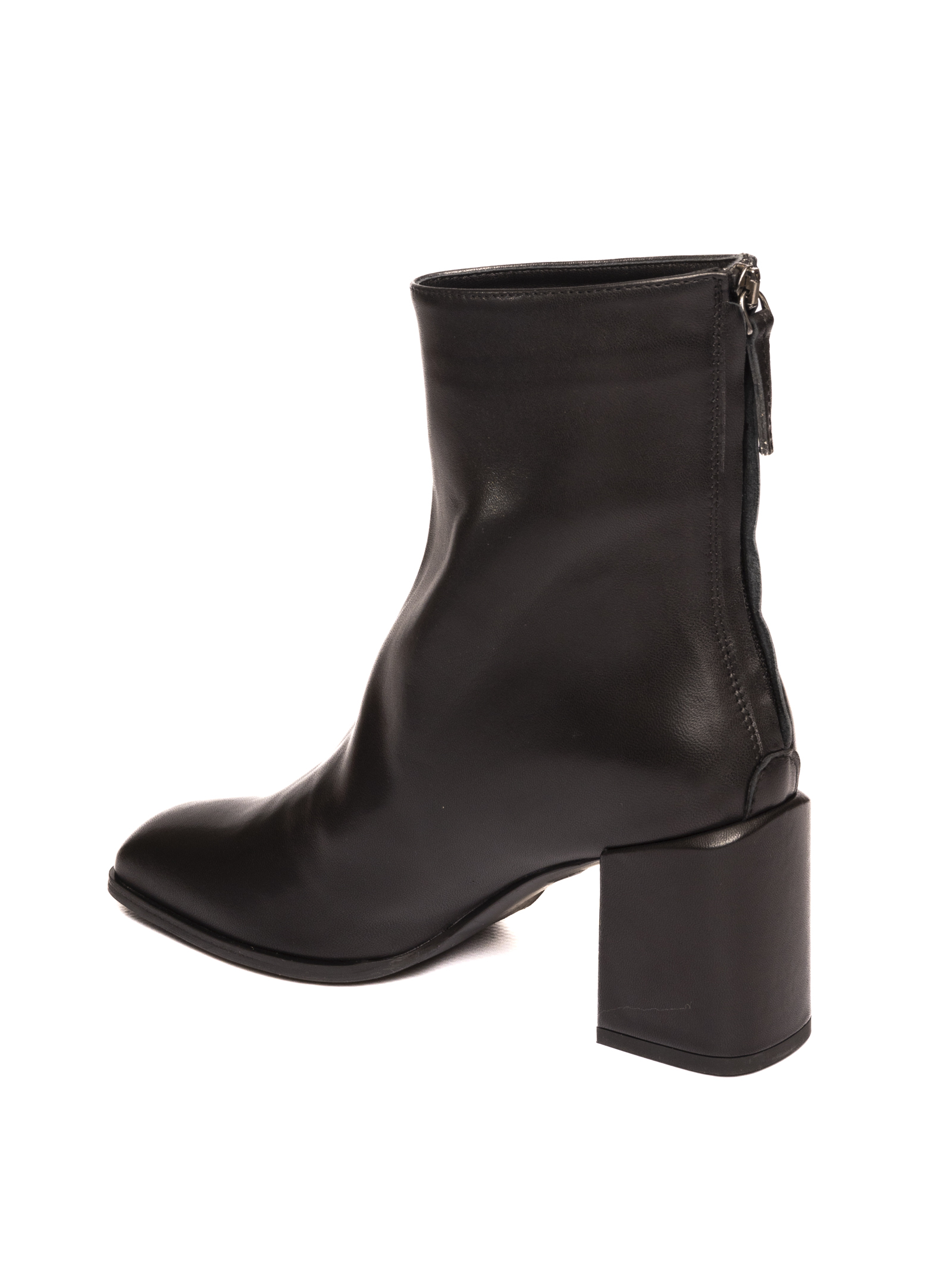 Tronchetto pelle nero FRANCO RUSSO Pk by Paskal