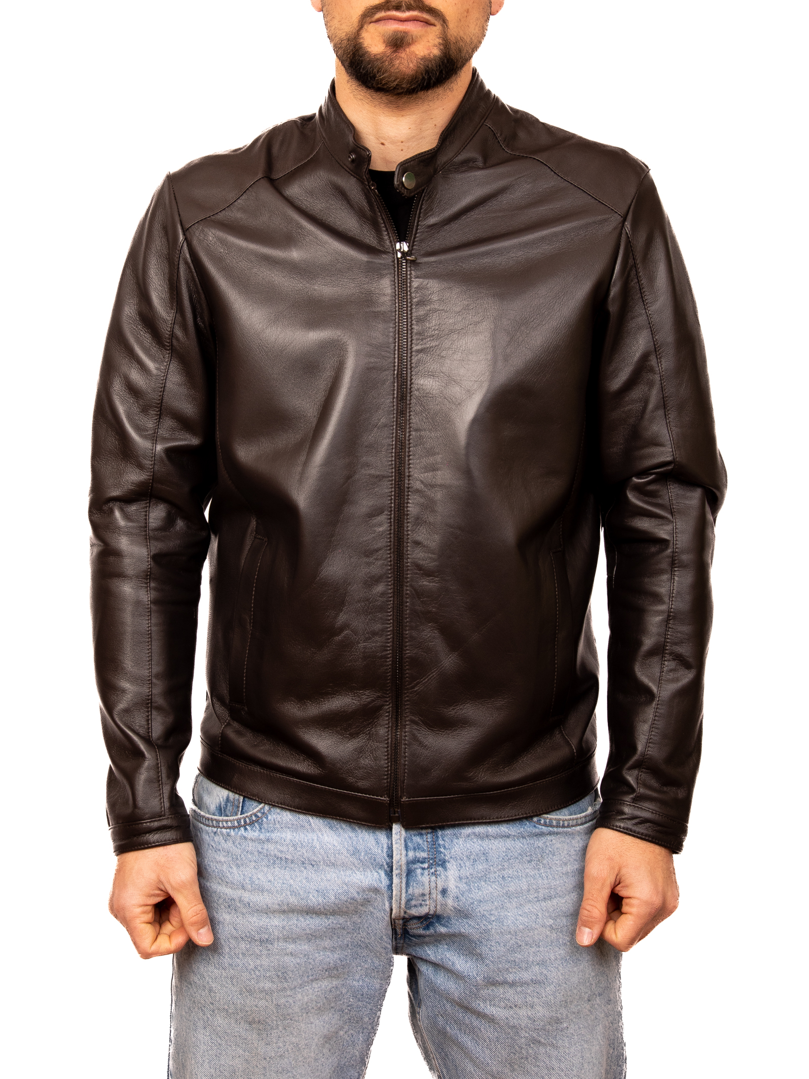 24AW新作！ダル Dhal Motorcycle Jacket Brown - ジャケット・アウター