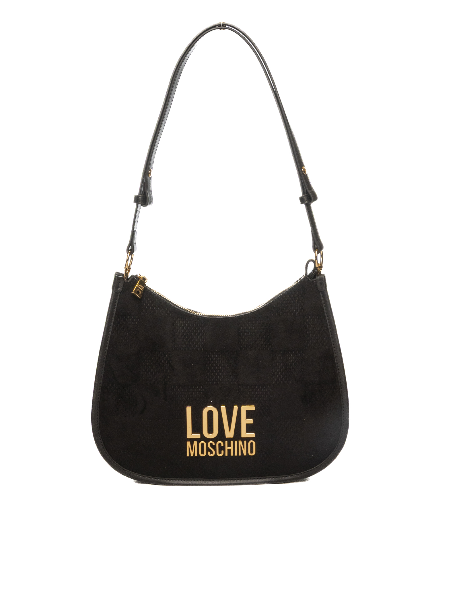 LOVE MOSCHINO: Pouch in pelle sintetica - Nero | Borsa Mini Love