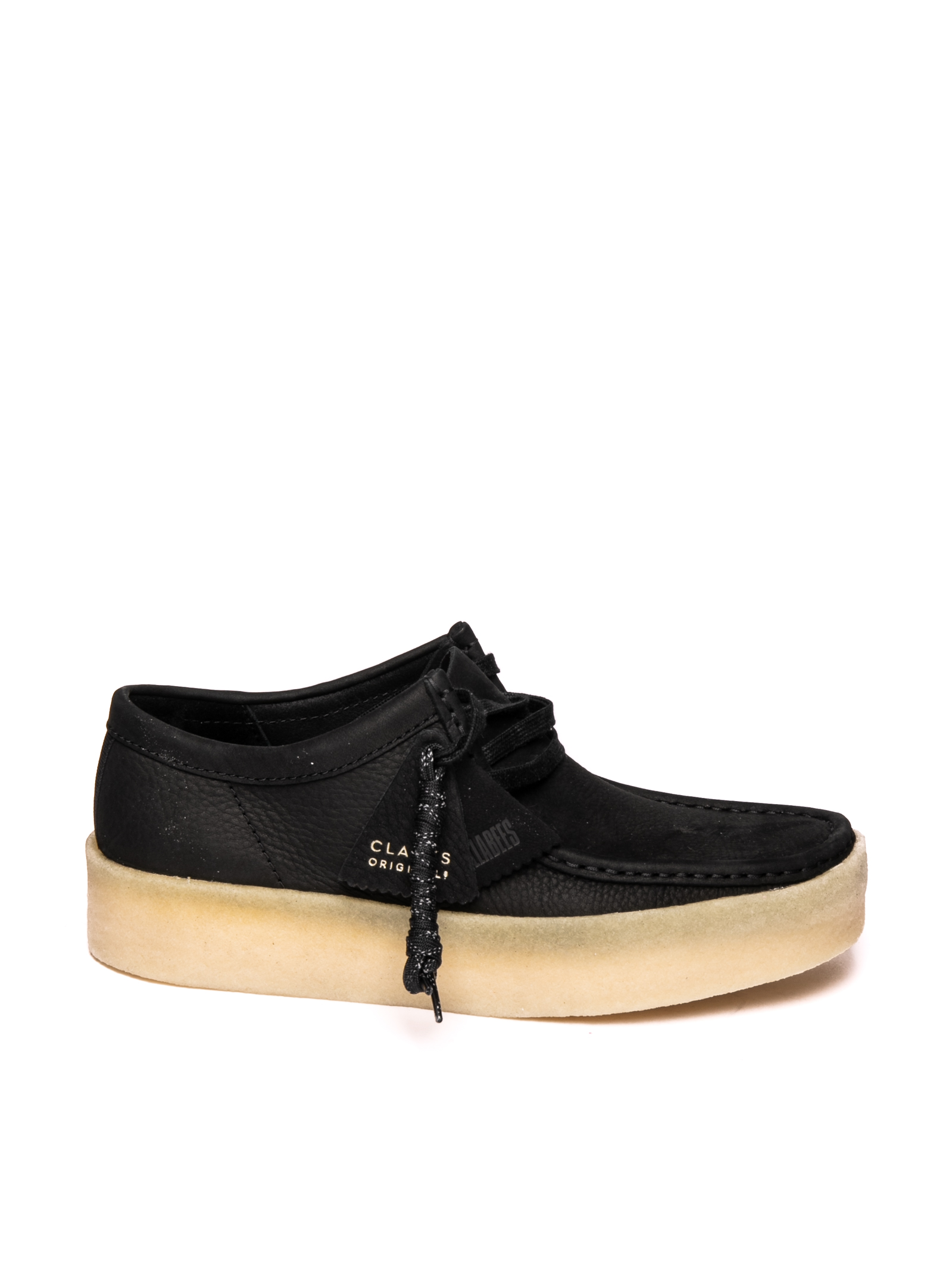 Black wallabee cup lace-up - Main Image