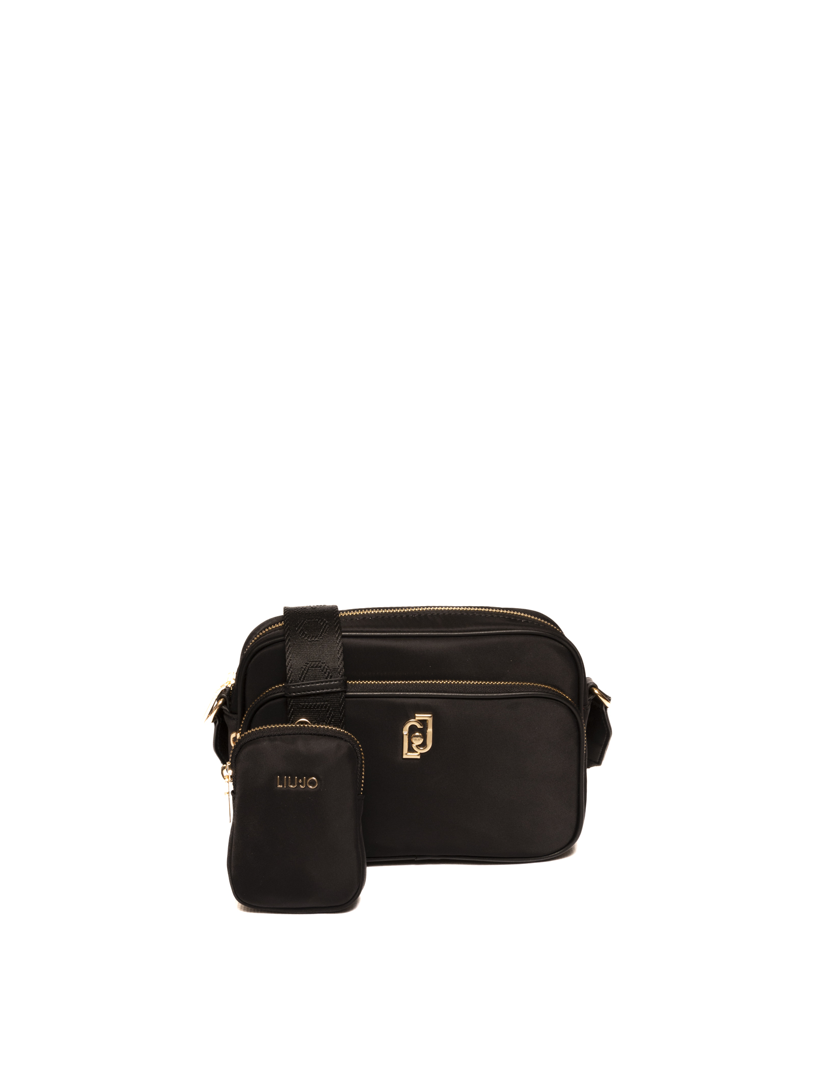 black shoulder bag