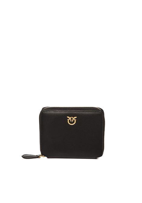 portafoglio taylor nero/oro PINKO | 100249-A0F1TAYLORZIP-Z99Q