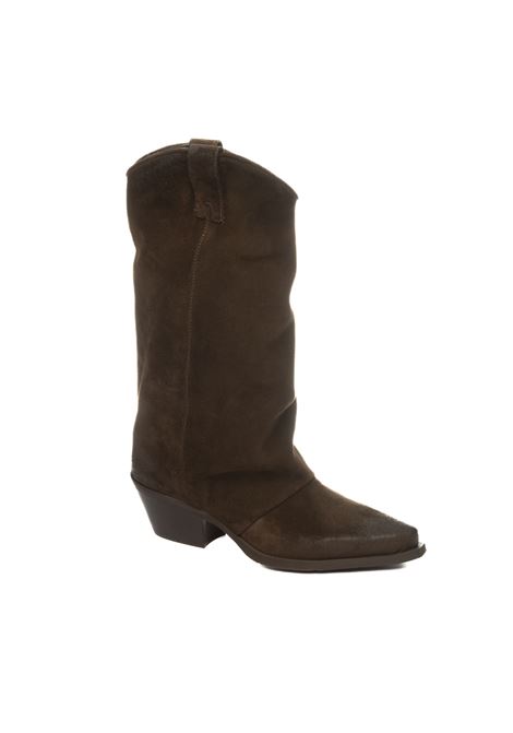 stivale texano camoscio moro UP44 | DX909INGR-MORO