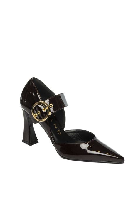 Burgundy buckle décolleté ALBANO | 2900VERN-BORDEAUX