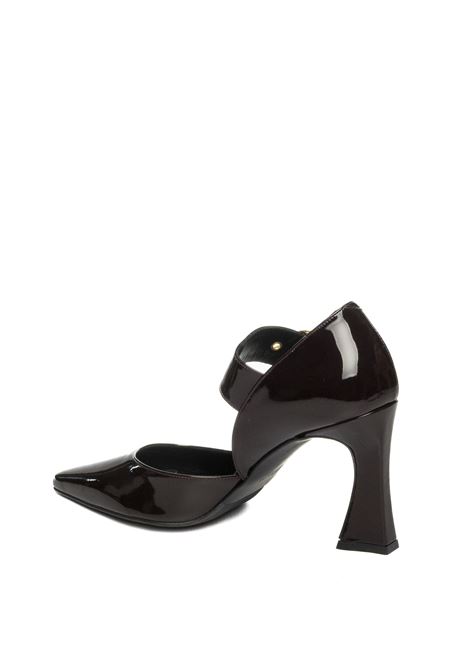 Burgundy buckle décolleté ALBANO | 2900VERN-BORDEAUX