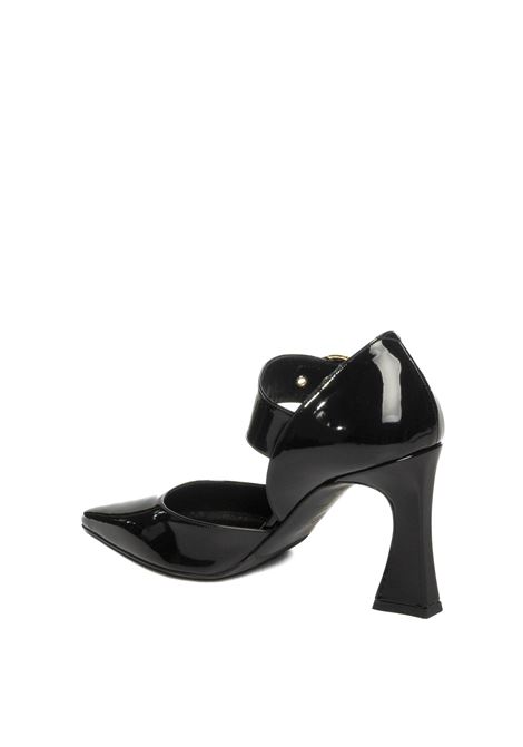 Burgundy buckle décolleté ALBANO | 2900VERN-NERO