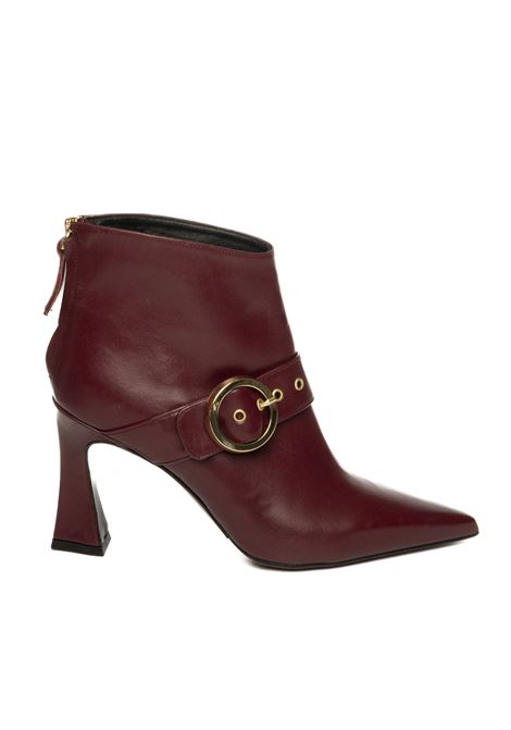 Burgundy leather ankle boot ALBANO | 2921VIT-BORDEAUX