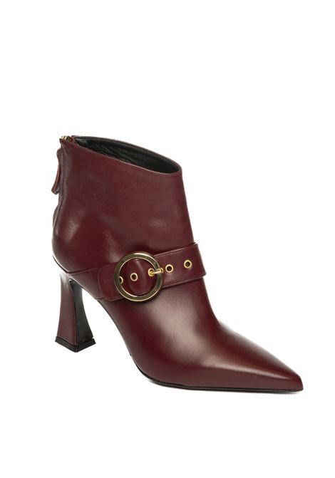 Burgundy leather ankle boot ALBANO | 2921VIT-BORDEAUX