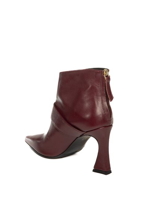 Burgundy leather ankle boot ALBANO | 2921VIT-BORDEAUX