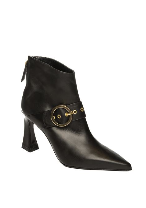 Black leather ankle boot ALBANO | 2921VIT-NERO