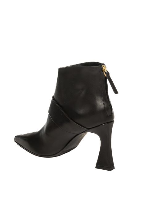 Black leather ankle boot ALBANO | 2921VIT-NERO