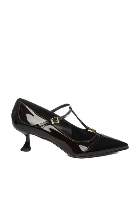 Black/burgundy patent décolleté ALBANO | 2937VERN-NERO/BORDO