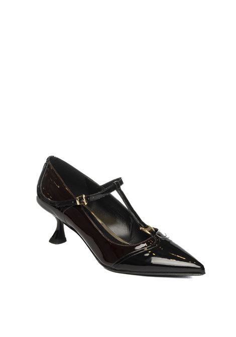 Black/burgundy patent décolleté ALBANO | 2937VERN-NERO/BORDO