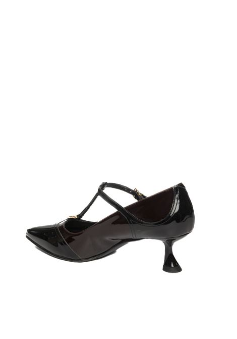 Black/burgundy patent décolleté ALBANO | 2937VERN-NERO/BORDO