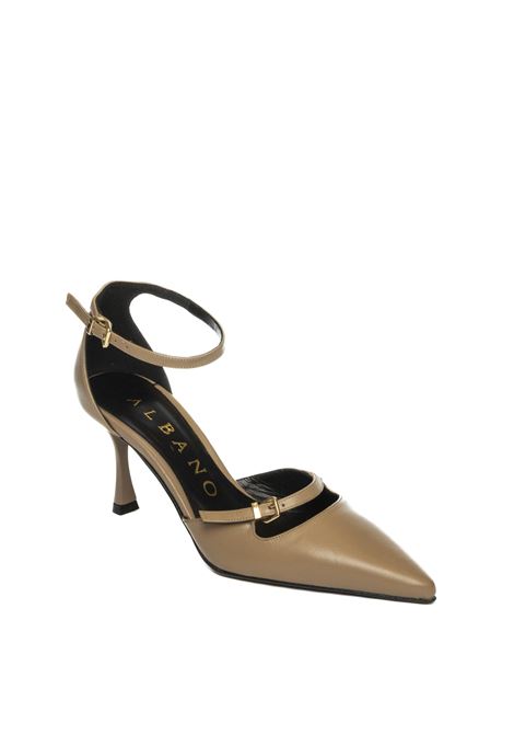 Beige leather décolleté ALBANO | 2938VIT-VISONE