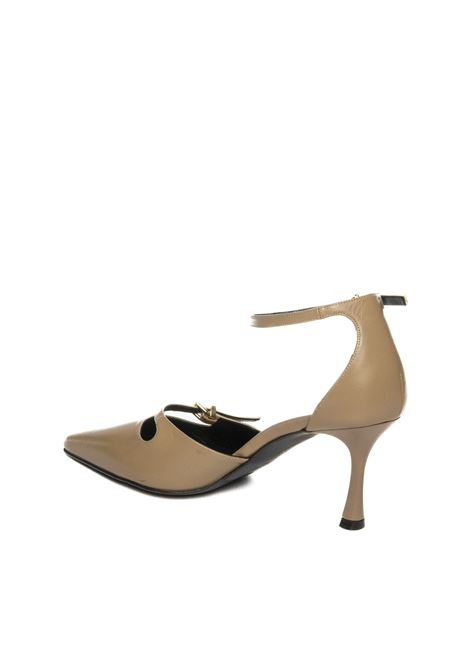 Beige leather décolleté ALBANO | 2938VIT-VISONE
