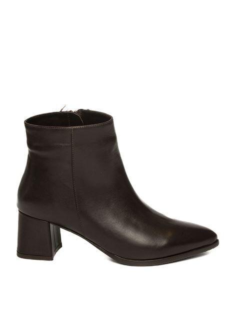 Dark brown leather ankle boot ALBANO | 605VIT-MORO