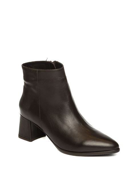 Dark brown leather ankle boot ALBANO | 605VIT-MORO