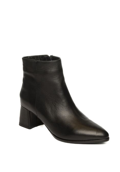 Black leather boot ALBANO | 605VIT-NERO