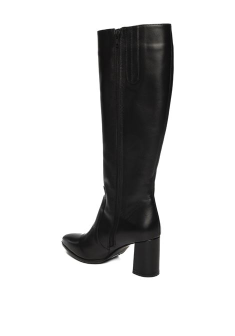 Black leather boot ALBANO | 610VIT-NERO